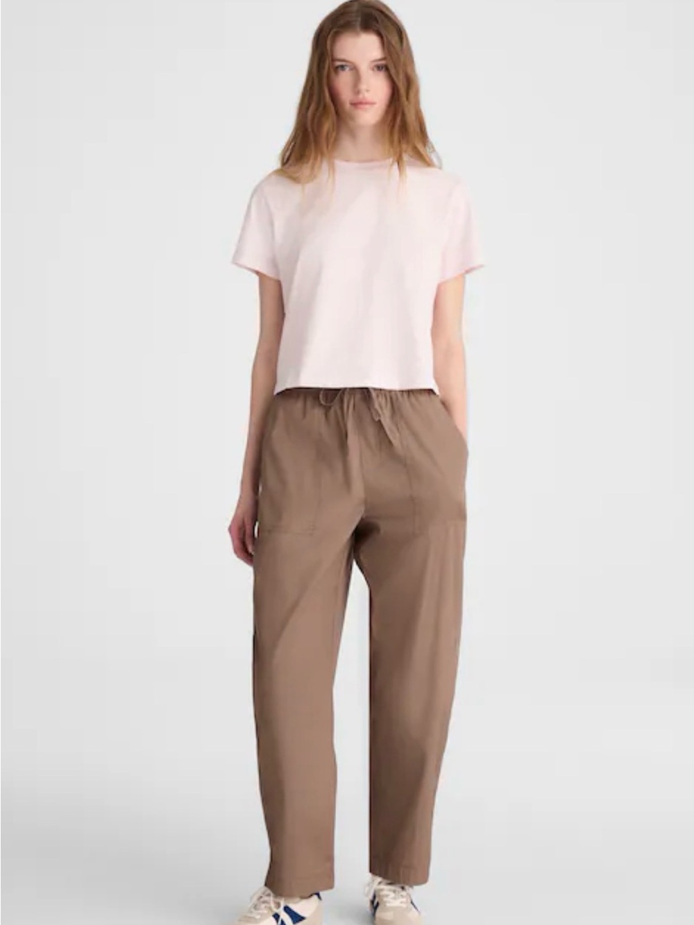 Madewell Pull-On Barrel-Leg Utility Pants - sz L